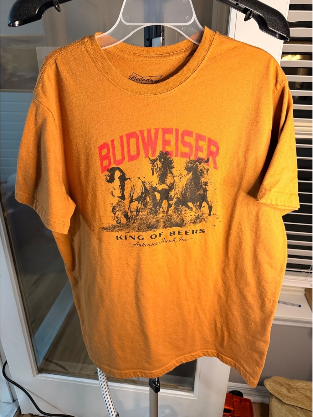 Budweiser King of Beers Orange T Shirt
